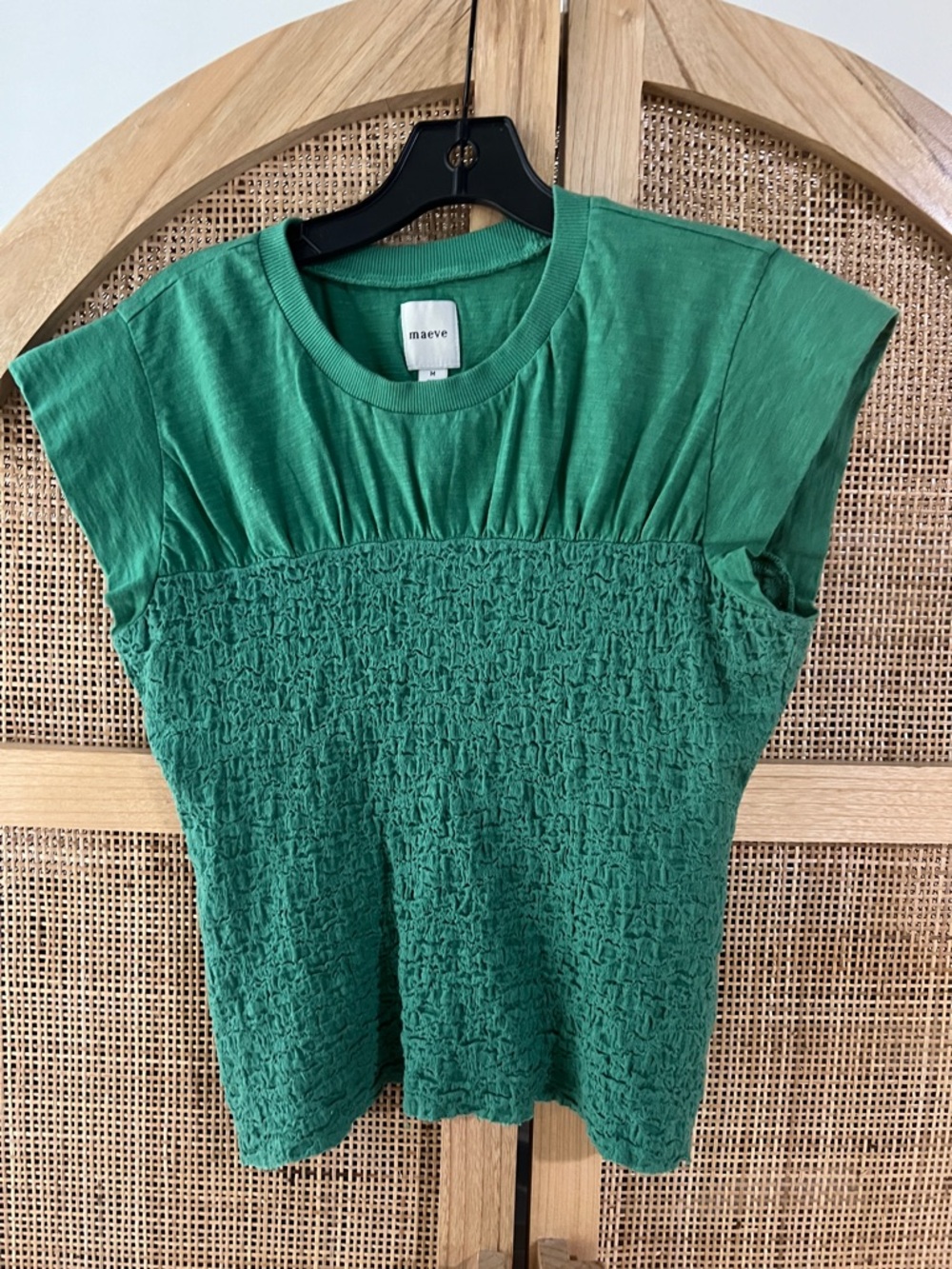 Maeve Short Sleeve Smocked Tee